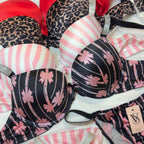 Premium Printed Push Up Bra Set