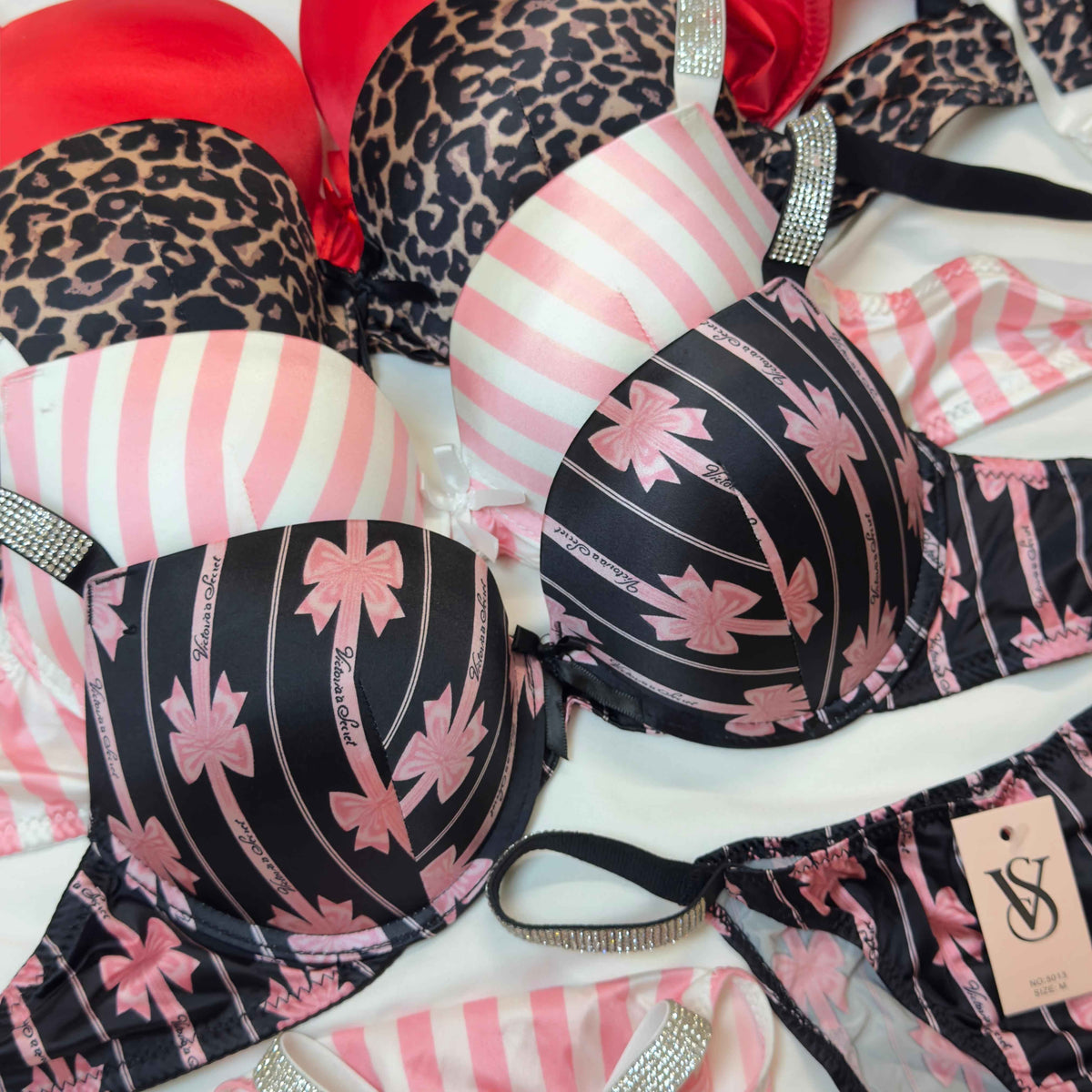 Premium Printed Push Up Bra Set