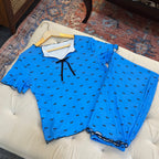 Cutest little bow printed pajama set
