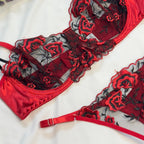Honey Moon Net Bra Set