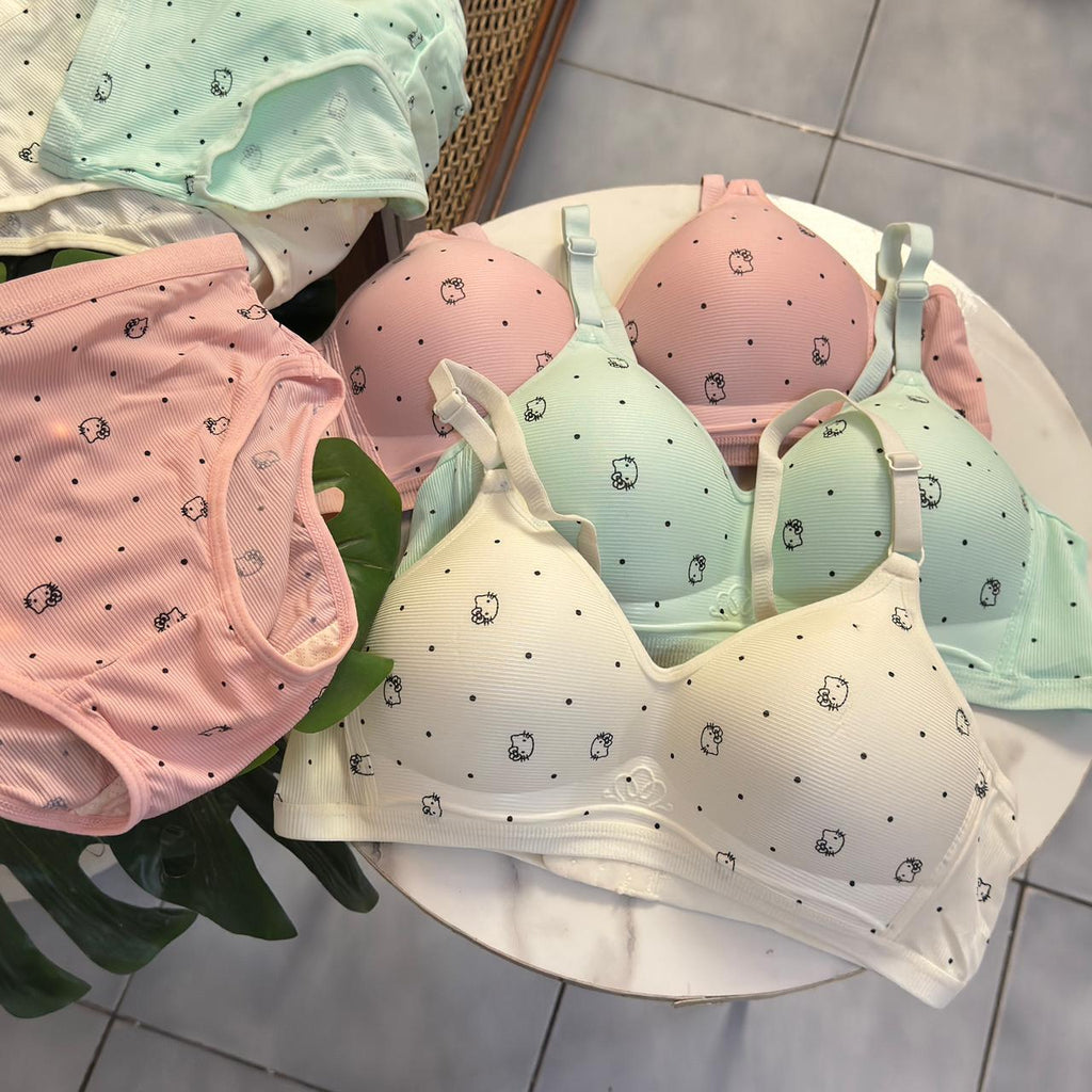 Kitty Bra Set (Single Padded & Non Wired)