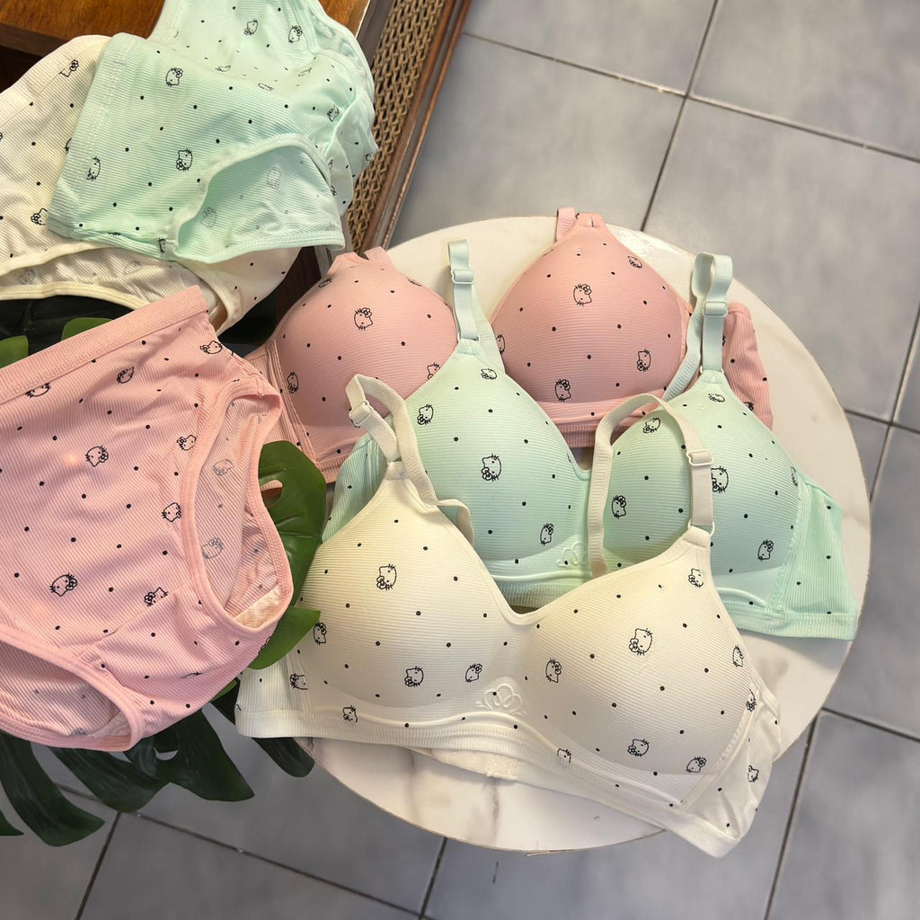 Kitty Bra Set (Single Padded & Non Wired)