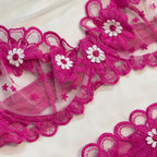 Pink Bloom Net Bra Set