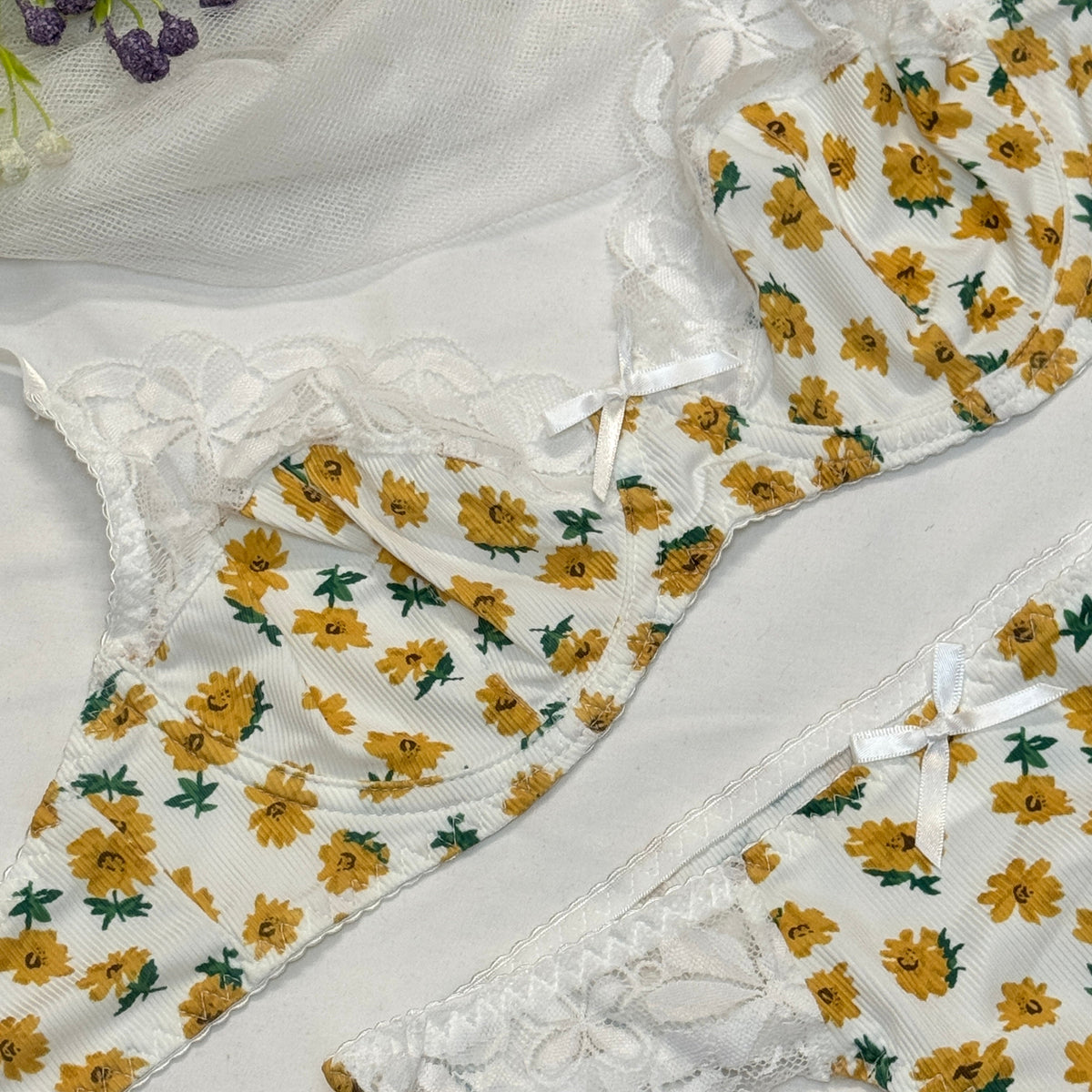 Daily Wear Cute Bra Set Floral