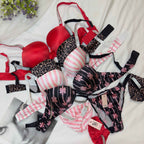 Premium Printed Push Up Bra Set