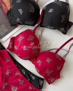Shimmer Butterfly Bra Set