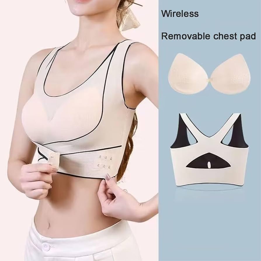 Wireless Side-Clip Sports Bra