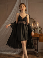 Black Hot Nighty Two Piece