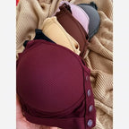 Ribbed Front Button Padded Bra – Pack of 3