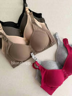 Ribbed Front Button Padded Bra – Pack of 3