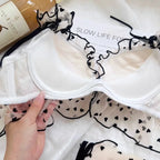 Floral Heart Embroidered Push-Up Bra (Pack of 3)