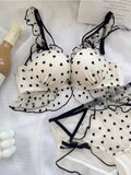 Floral Heart Embroidered Push-Up Bra (Pack of 3)