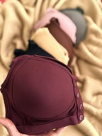 Ribbed Front Button Padded Bra – Pack of 3